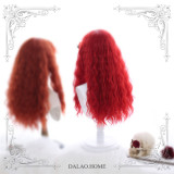 Dalao -The Red Witch- Halloween Gothic Long Curly Wavy Lolita Wig