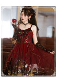 Yinluofu -Decay Forest- Gothic Lolita JSK and Accessories Set