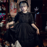 CastleToo -The Puppet- Sweet Gothic Lolita OP and Overskirt Set
