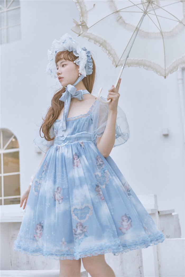 Baby blue lolita clearance dress