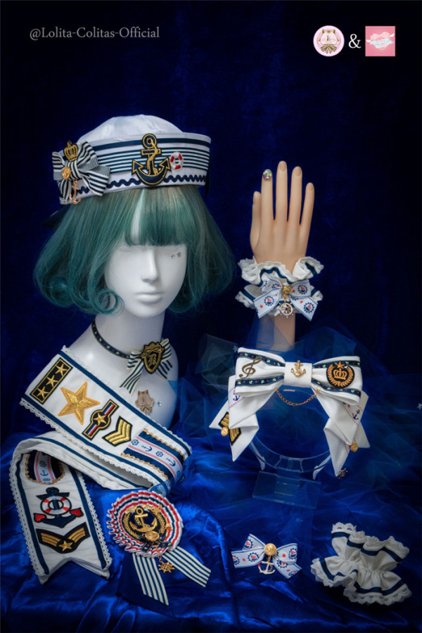 PinkyWinky -Deep Blue- Sailor Lolita Accessories