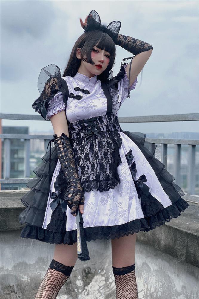 Us 12 99 Diamond Honey Black Cat Qi Lolita Op And Apron M Lolitaknot Com Us 12 99 Diamond Honey Black Cat Qi Lolita Op And Apron M Lolitaknot Com