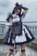 Diamond Honey -Black Cat- Qi Lolita OP and Apron