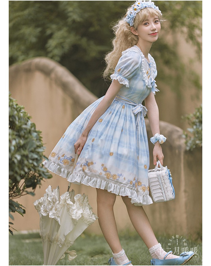 US$ 57.99 - Daisy Sweet Lolita OP Dress - www.lolitaknot.com