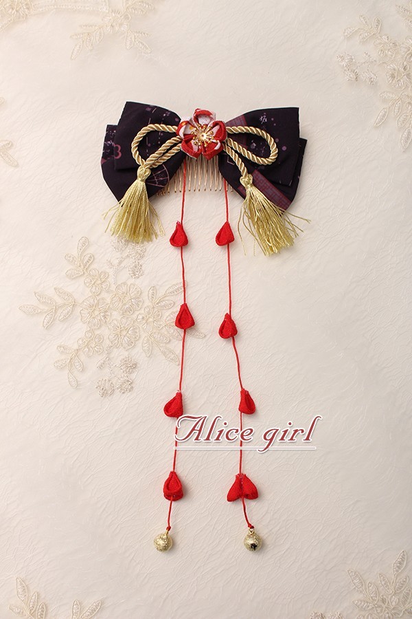 Alice Girl -The Crane- Wa Lolita Headbow and Hairclip