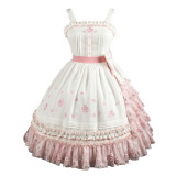 Cherry Blossom Sweet Casual Lolita OP and JSK