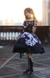 Milu Orig -Broken Wall- Gothic Punk Casual Lolita OP Dress