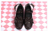 Angelic Imprint - Round Toe PU Low Heel Sweet Lolita Flat Shoes