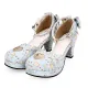 Angelic Imprint - Round Toe Sweet Lolita Heel Shoes with Bow