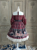 Alice Girl -Teddy Bear- Sweet High Waist Lolita OP Dress
