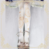 Ruby Rabbit -Astrological Clock- Lolita Tights for Spring and Autumn
