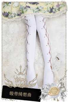 Ruby Rabbit -Ribbon and Fantasy- Lolita Tights for Spring and Autumn