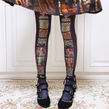 Ruby Rabbit -The Holy Cross- Lolita Tights for Spring and Autumn