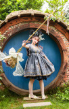 Neo Ludwig -Magic Branch- High Waist Middle Sleeve Length Lolita OP Dress