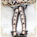 Ruby Rabbit -Poker Alice- Lolita Tights for Spring and Autumn