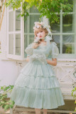 Lingxi -Caroline- Classic Lolita OP Dress and Embroidered Cape