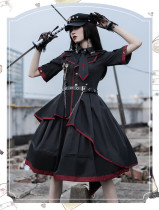 Loser Eat Dust Ouji Military Lolita OP Dress