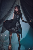 Kiyana -The Devil Wish- Halloween Gothic Lolita JSK and Overskirt Set
