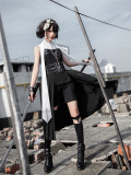 The Physics Gothic Ouji Lolita Long Jacket, Shorts and Accessories Set