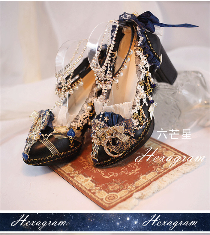 US$ 55.99 - The Constellation - Amazing Princess Tea Party Lolita Heel Shoes  - m.lolitaknot.com
