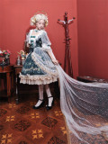 The Gemstone in Box Classic Lolita Overskirt and Veil