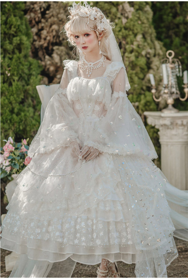 Flower Fairiy Tea Party Princess Lolita OP Dress