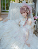 Romantic Dream Wedding Fantastic Princess Tea Party Vintage Lolita JSK Set