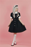 Sing A Lullaby for You -Cute Shop Assistant- Casual Sweet Lolita OP Dress