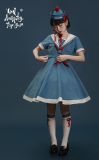 Sing A Lullaby for You -Peace Dove- Sailor Casual Lolita OP Dress