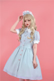 Sing A Lullaby for You -Cute Shop Assistant- Casual Sweet Lolita OP Dress