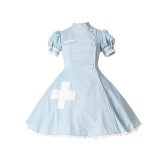 Unicorn Tears -The Hell Angel- Gothic Nurse Lolita OP Dress