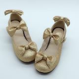 Antaina - Sweet Gold Lolita Flat Shoes