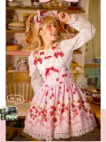 PinkyWinky -Strawberry Cream- Sweet Lolita Salopettes