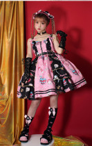 Pumpkin Cat -Creepy Sugar- Sweet Gothic Lolita JSK and Skirt