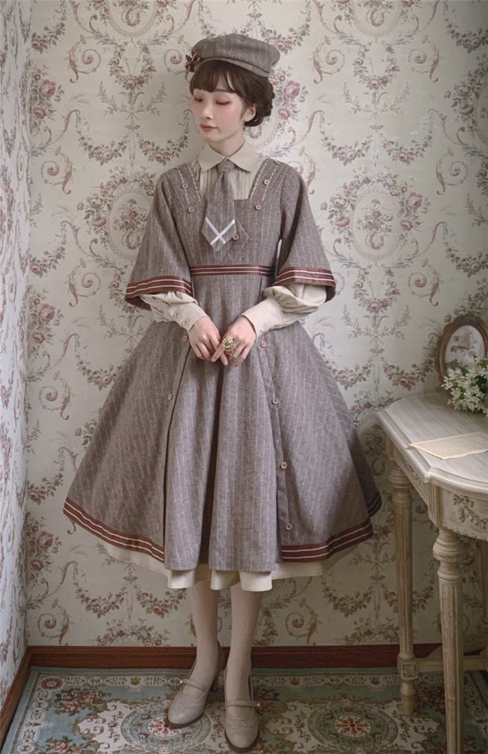 US 147.99 Lolita Box Reasoning Time Classic Lolita Dress Set