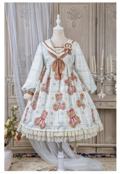 Alice Girl -Sailor Bear- Sweet Sailor Lolita OP Dress
