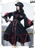 The Punisher Ouji Military Lolita OP Dress Full Set