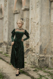 Lalaers -Tudor Night- Classic Vintage High Collar Lolita OP Dress