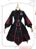 The Punisher Ouji Military Lolita OP Dress Full Set