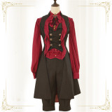 Immortal Thorn -Songs of the Moonlit- Ouji Handsome Sleeveless Lolita Long Jacket
