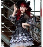 Yinluofu -Rozen Maiden- Halloween Gothic Lolita Skirt and Jacket Set