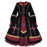Withpuji -The Cross- Halloween Gothic Lolita OP Dress