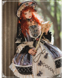 Yinluofu -Sparrow in the Mirror- Classic Lolita OP Dress and Accessories For Autumn and Winter