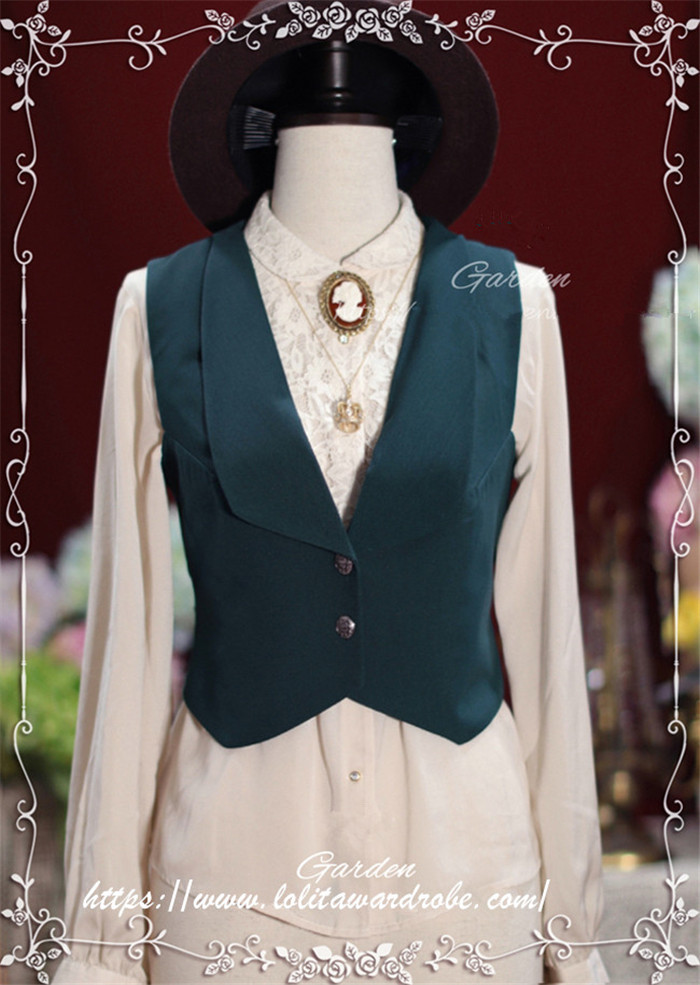 US$ 19.99 - Tiny Garden -Excellent Student- Vintage Classic Lolita Vest -  m.lolitaknot.com