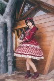 Little Red Riding Hood Sweet Lolita OP Dress and Cape Set for Autumn and Winter