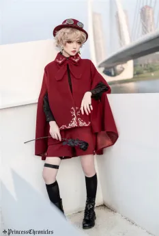 Princess Chronicles -The Fierce Prison Poems- Ouji Lolita Cape for Autumn and Winter