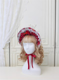 Alice Girl -Strawberry- Sweet Lolita Bonnet