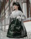Ichigomikou -Silver and Gold Tree- Classic Velvet Lolita Skirt