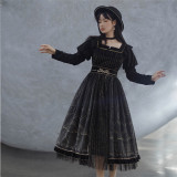 Withpuji -Shining Stone- Classic Lolita OP Dress for Autumn and Winter