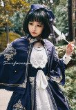 Surface Spell -Unfinished Book- Classic Vintage Embroidered Lolita Cape